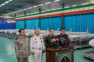 The ceremony of handing over and adding the Abu Mahdi missile to the army and IRGC