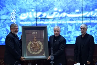 جلسه تکریم حمید سجادی و معارفه کیومرث هاشمی