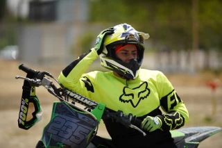 Camp for girls' national motocross team