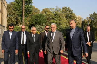 دیدار وزیر امور خارجه ایران و رئیس مجلس ملی الجزایر