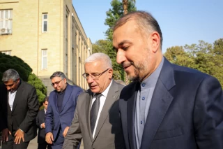 دیدار وزیر امور خارجه ایران و رئیس مجلس ملی الجزایر
