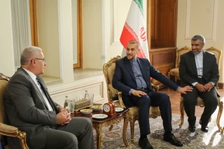 دیدار وزیر امور خارجه ایران و رئیس مجلس ملی الجزایر