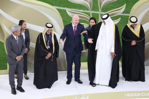 دیدار تیمهای فوتبال قطر - اردن