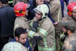 آتش سوزی و ریزش ساختمان پلاسکو در تهران