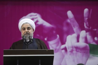 گردهمایی انتخاباتی حمایت از حسن روحانی